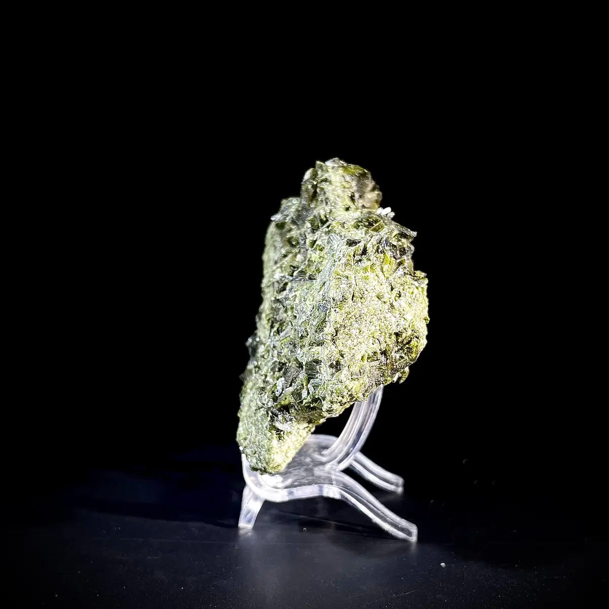 Natural Green Epidote& Tourmaline Specimen | Madagascar | 160 g | 8*6.5*3 cm
