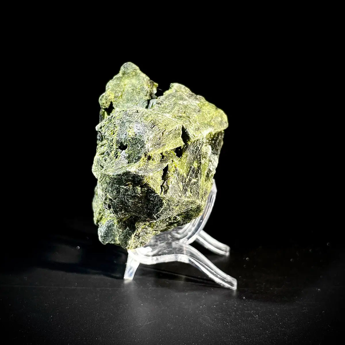 Natural Green Epidote& Tourmaline Specimen | Madagascar | 200 g | 7*4*5 cm