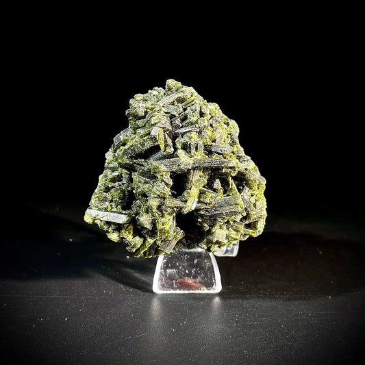 Natural Green Epidote& Tourmaline Specimen | Madagascar | 100 g | 5*5*3.5 cm