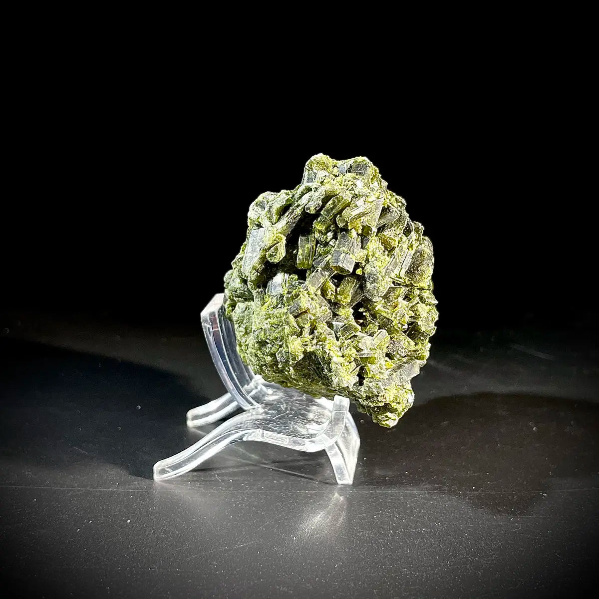 Natural Green Epidote& Tourmaline Specimen | Madagascar | 100 g | 5*5*3.5 cm