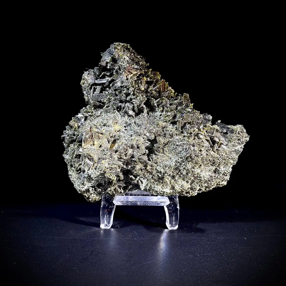 Natural Green Epidote&amp; Tourmaline Specimen | Madagascar | 400 g | 10*8.5*5.5 cm