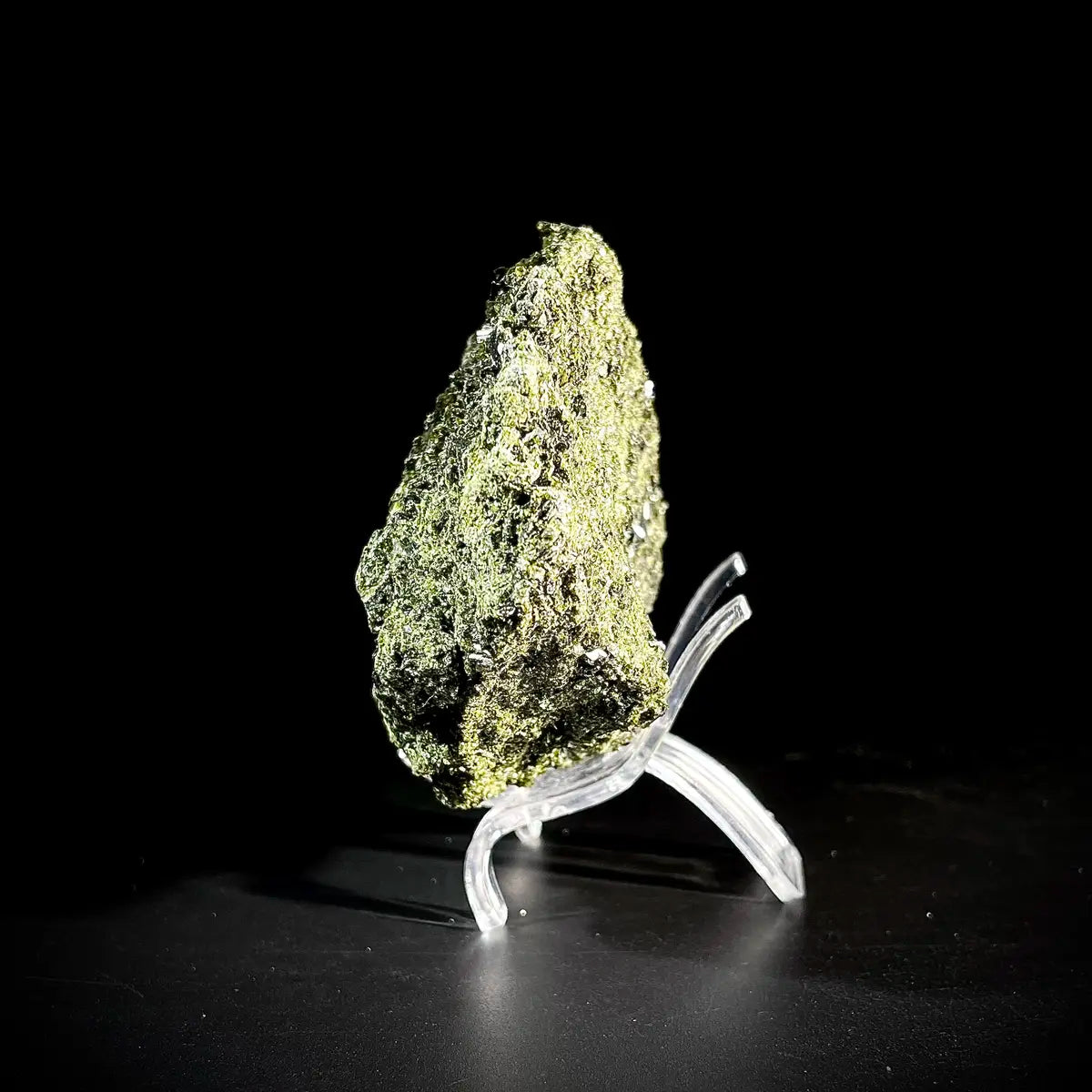 Natural Green Epidote& Tourmaline Specimen | Madagascar | 450 g | 14*8.5*3.5 cm