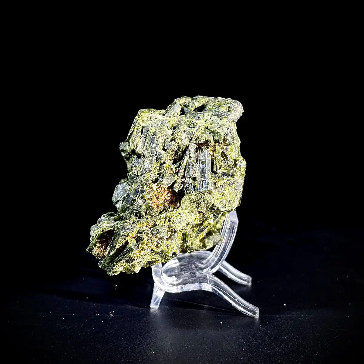 Natural Green Epidote& Tourmaline Specimen | Madagascar | 200 g | 8*6*4.5 cm