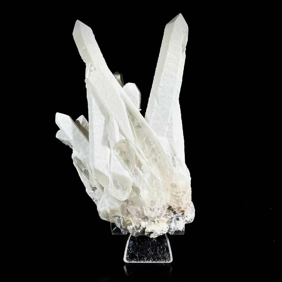 Natural Inner Mongolia Candle Quartz Crystal Cluster on Matrix | Rare Quartz Mineral Specimen | Mineral Collection | 420 g | 14*10*5 cm