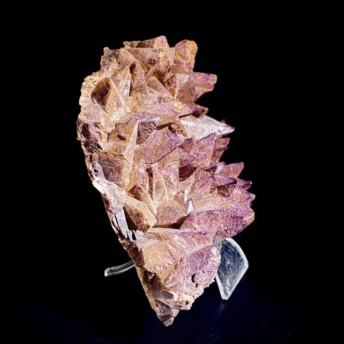 Natural Dogtooth Calcite Crystal Cluster on Matrix | Rare Carbonate Mineral Specimen | Mineral Collection | 850 g | 16*12*4 cm