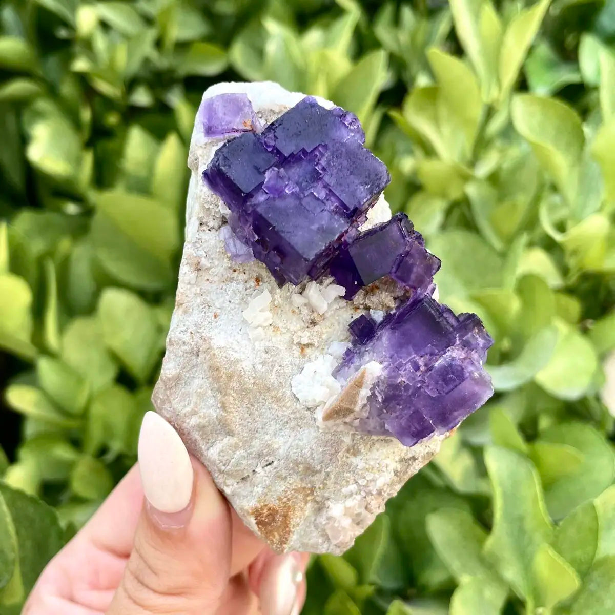 Xinjiang Matrix Fluorite Specimen | Xinjiang, China | 170g | 7*7*3.5 cm | Fluorite on Matrix | Collector Mineral Sample