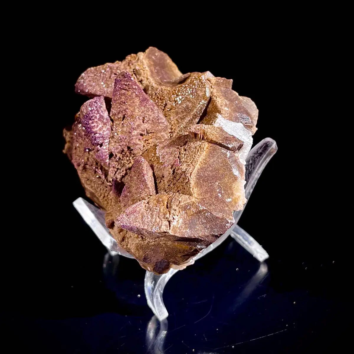 Natural Dogtooth Calcite Crystal Cluster on Matrix | Rare Carbonate Mineral Specimen | Mineral Collection | 140 g | 8*5.5*3.5 cm