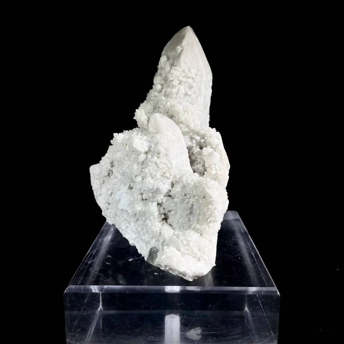 Natural Inner Mongolia Candle Quartz Crystal Cluster on Matrix | Rare Quartz Mineral Specimen | Mineral Collection | 750 g | 12.5*12.5*7.5 cm