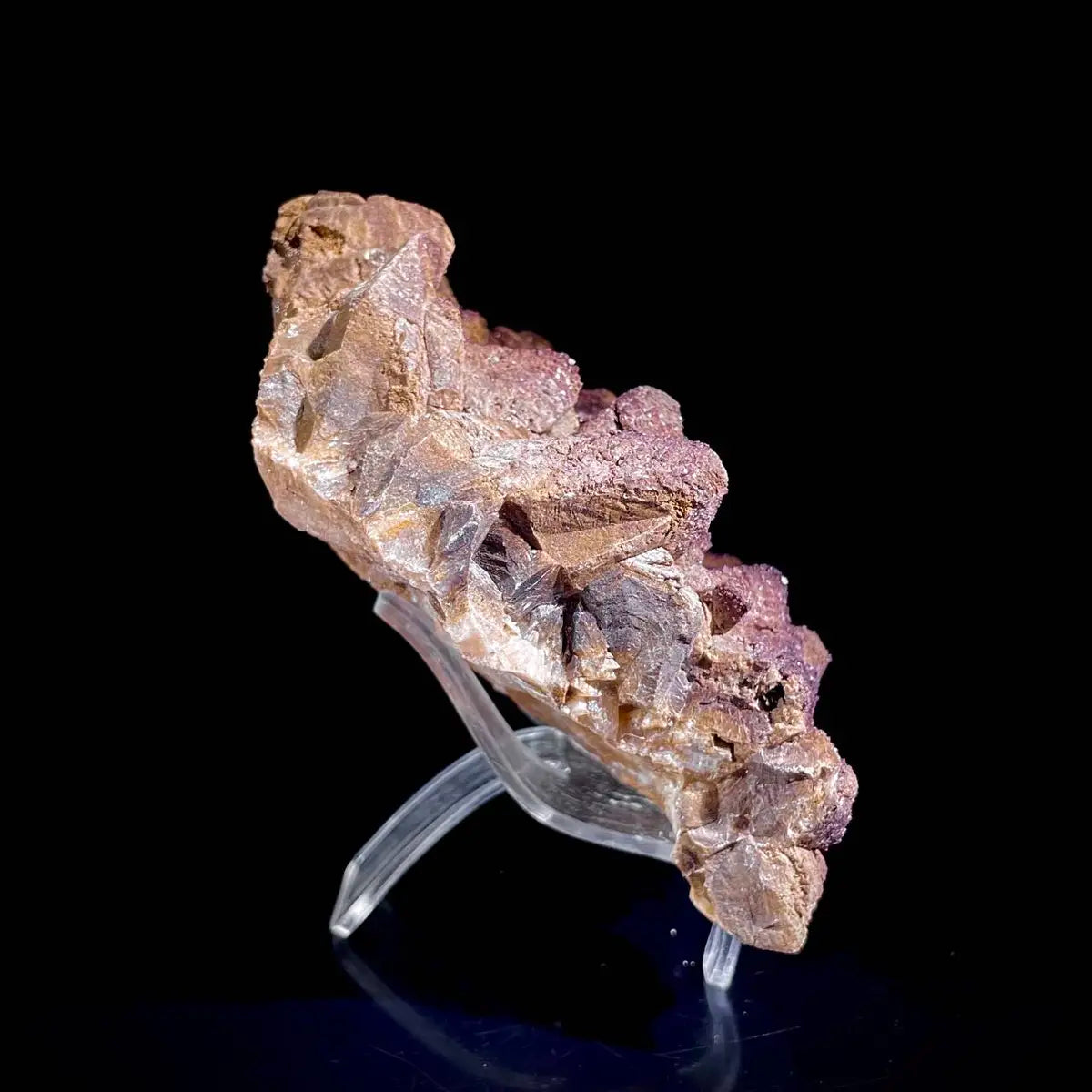 Natural Dogtooth Calcite Crystal Cluster on Matrix | Rare Carbonate Mineral Specimen | Mineral Collection | 260 g | 10*7*4.5 cm