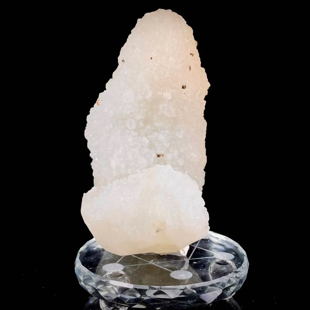 Natural Indian Apophyllite Crystal Cluster | India |840g | 13 × 9.5× 7cm | Quartz & Carbonate Mineral Specimen | Uruguay