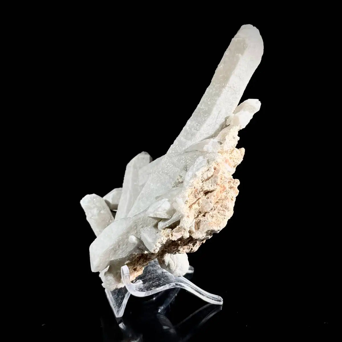 Natural Inner Mongolia Candle Quartz Crystal Cluster on Matrix | Rare Quartz Mineral Specimen | Mineral Collection | 290 g | 15*8.5*4 cm