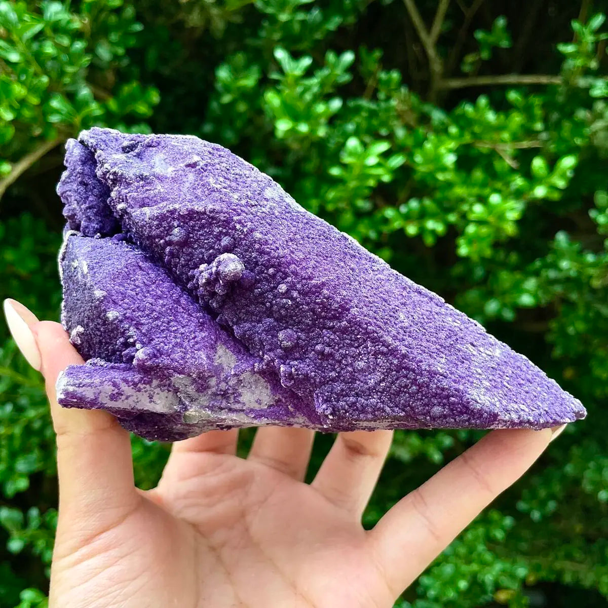 Natural Calcite Crystal Cluster with Purple Mineral Coating | 340g | 12 × 7 × 5.5 cm | Carbonate Minerals | Inner Mongolia, China