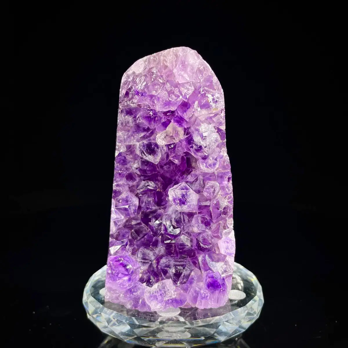 Natural Amethyst Crystal Cluster with Polished Base | 360g | 9*5*4 cm | Quartz Mineral Specimen | Uruguay
