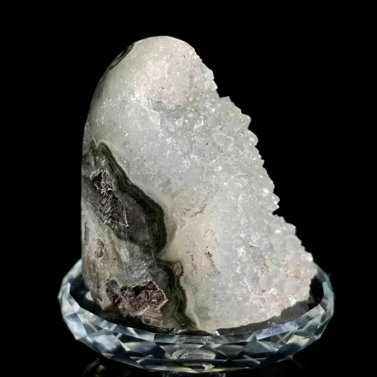 Museum Grade Natural Brazilian Rainbow Quartz Crystal Cluster with Polished Base | 240g | 6.5*6*6.5 cm | Collector Mineral Specimen | Brazil