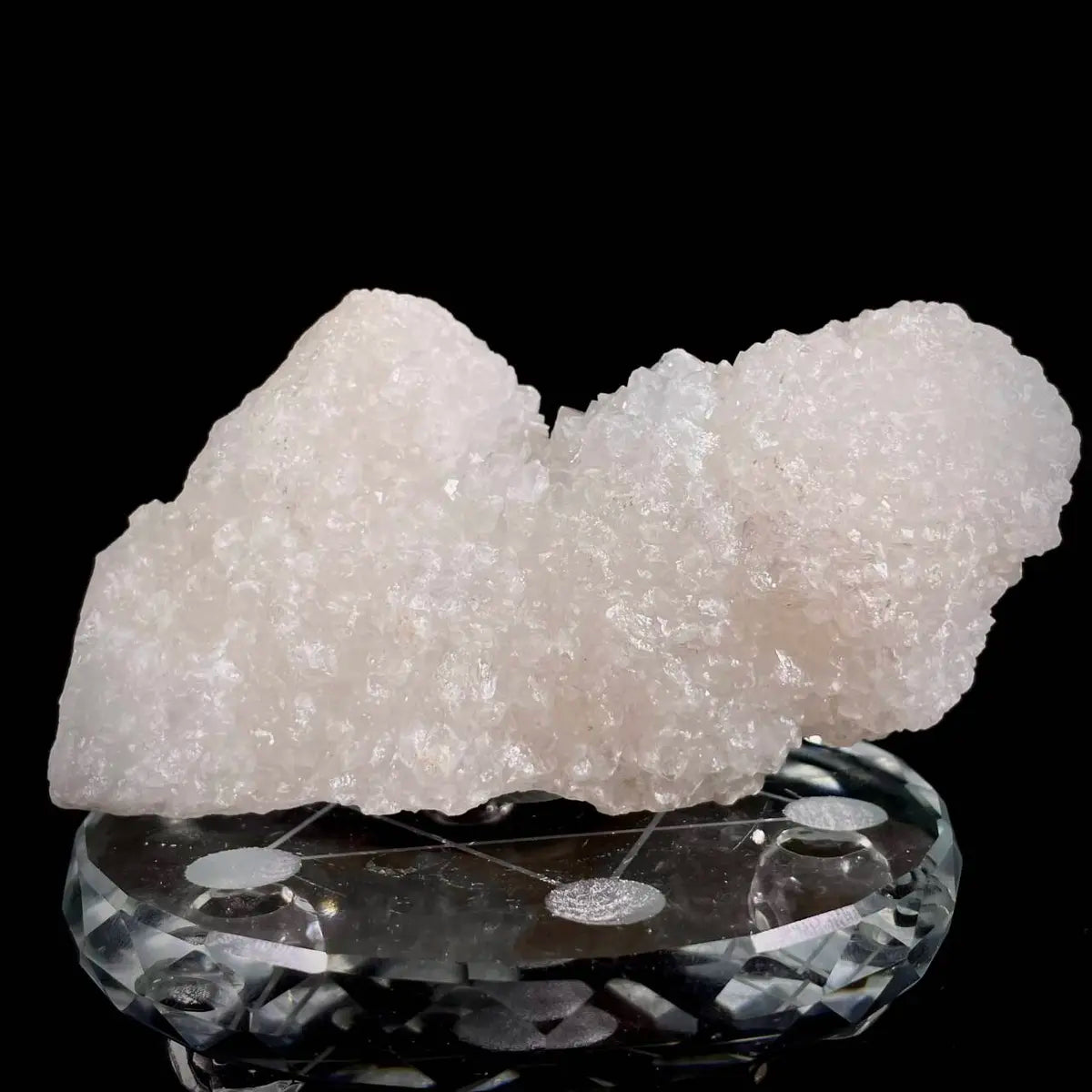 Natural Indian Apophyllite Crystal Cluster | India |310g | 12× 5.5 × 4.5 cm | Quartz & Carbonate Mineral Specimen | Uruguay