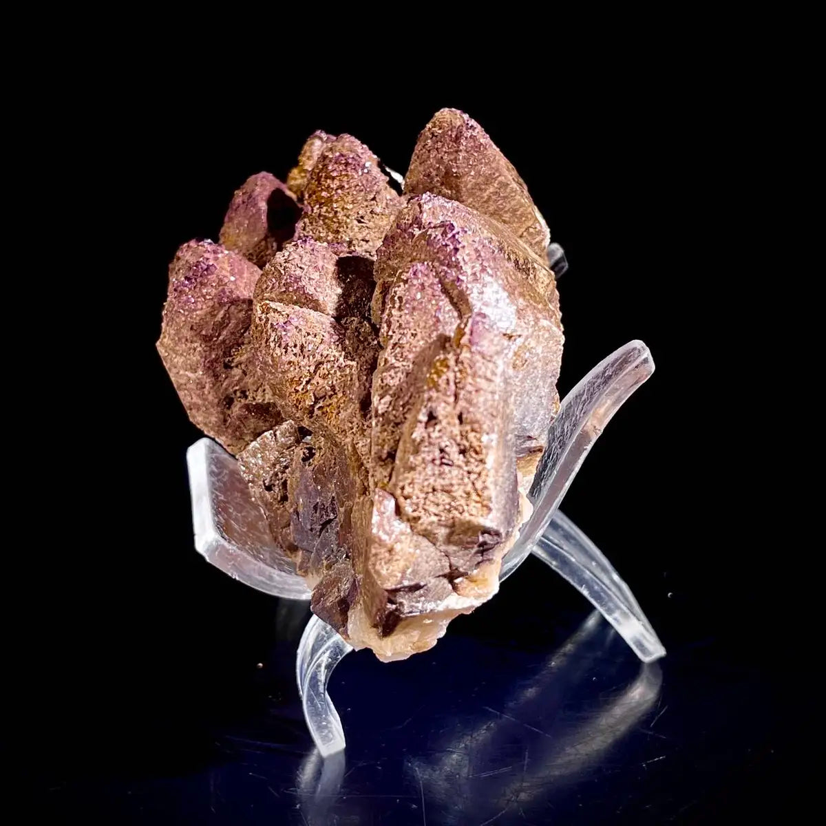 Natural Dogtooth Calcite Crystal Cluster on Matrix | Rare Carbonate Mineral Specimen | Mineral Collection | 170 g | 9.5*5*3.5 cm