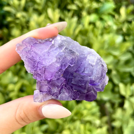 A411-Xinjiang Matrix Fluorite Specimen | Xinjiang, China | 80g | 6*4.5*3.5 cm | Fluorite on Matrix | Collector Mineral Sample
