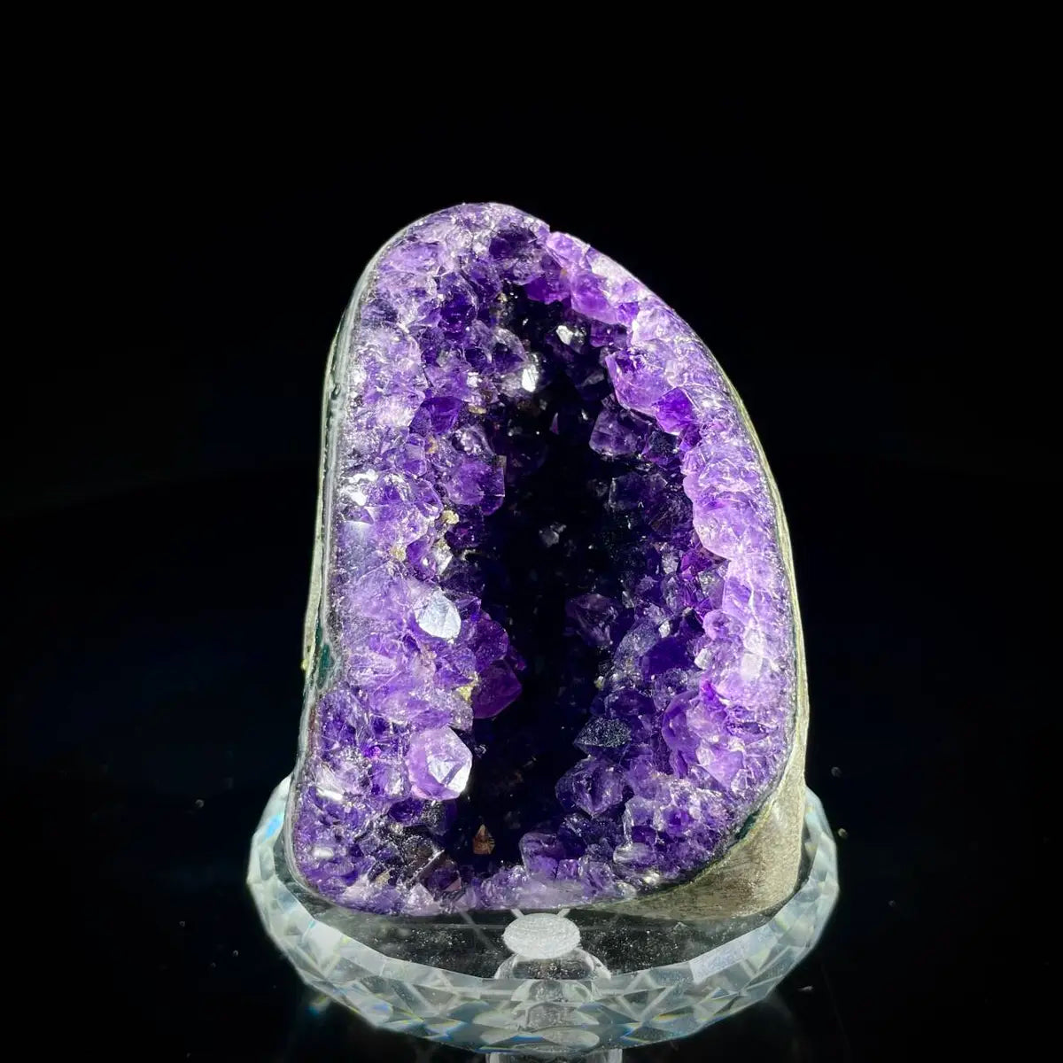 Natural Uruguay Amethyst Crystal Cluster on Matrix | Rare Quartz Mineral Specimen | Mineral Collection | 310 g | 8.5*6*5 cm