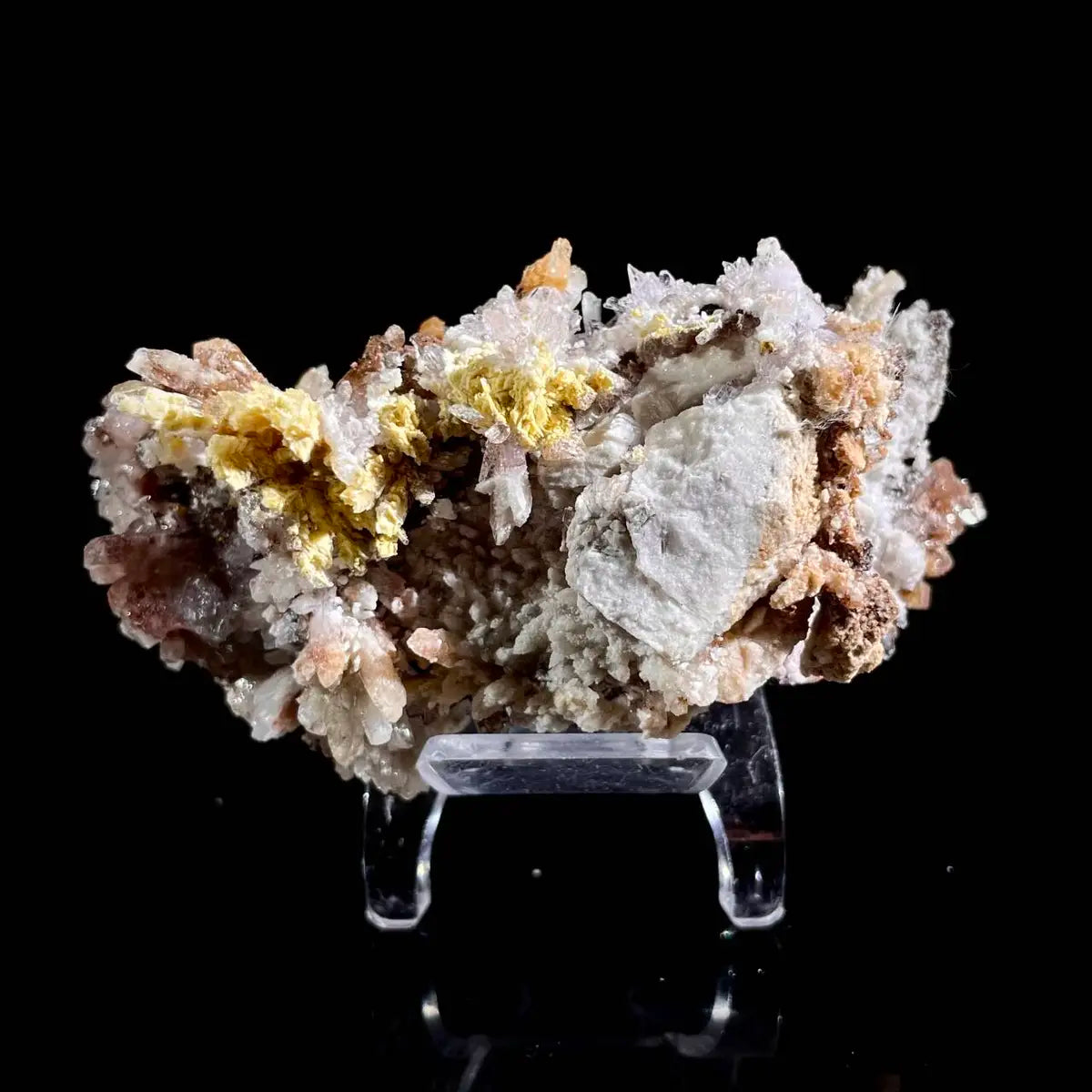 Natural Creedite with Selenite – Guizhou, China – 100 g – 9.5*4*4.5 cm