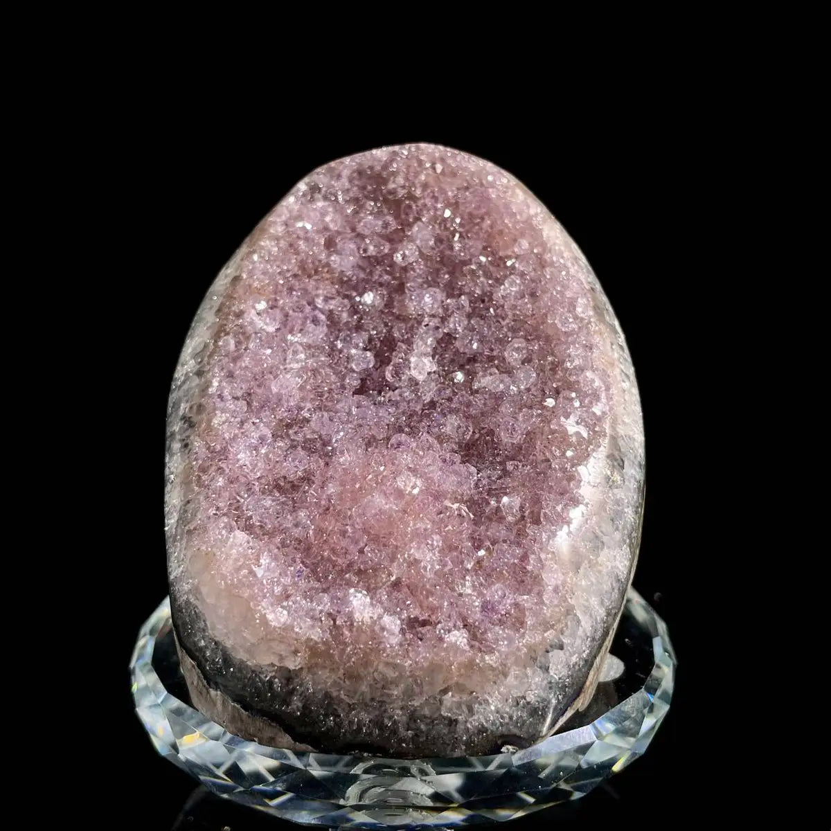 Museum Grade Natural Brazilian Rainbow Quartz Crystal Cluster with Polished Base | 340g | 6.5× 6 × 6cm | Collector Mineral Specimen | Brazil
