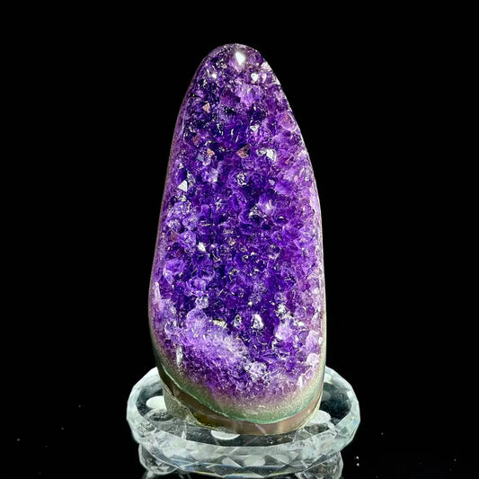 A443-Natural Uruguay Amethyst Crystal Cluster on Matrix | Rare Quartz Mineral Specimen | Mineral Collection | 700 g | 12*6*7 cm