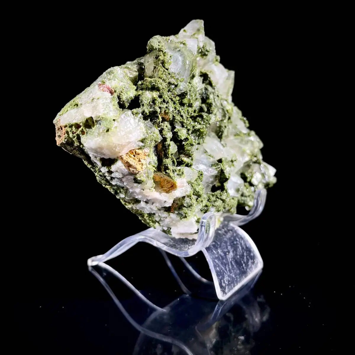Natural Turkish Epidote with Quartz Specimen | Turkey | 530 g | 13*9*3.5 cm